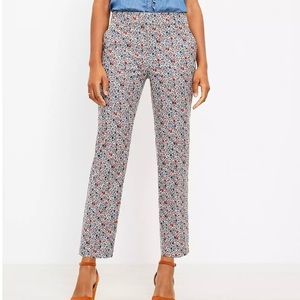 LOFT Riviera fit floral print pant